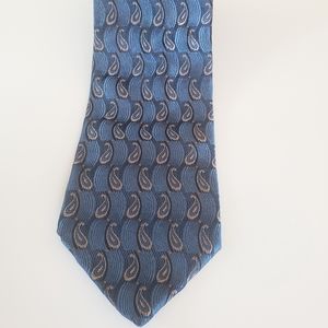 Lands End Men's Blue Paisley Tie